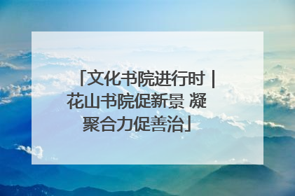 文化书院进行时｜花山书院促新景 凝聚合力促善治
