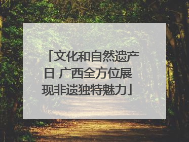 文化和自然遗产日 广西全方位展现非遗独特魅力