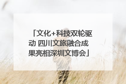 文化+科技双轮驱动 四川文旅融合成果亮相深圳文博会