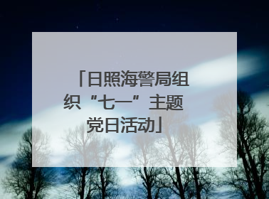 日照海警局组织“七一”主题党日活动