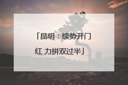 昆明：续势开门红 力拼双过半