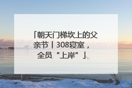 朝天门梯坎上的父亲节丨308寝室，全员“上岸”