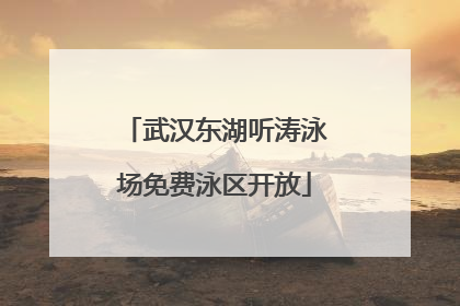 武汉东湖听涛泳场免费泳区开放