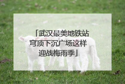 武汉最美地铁站穹顶下沉广场这样迎战梅雨季