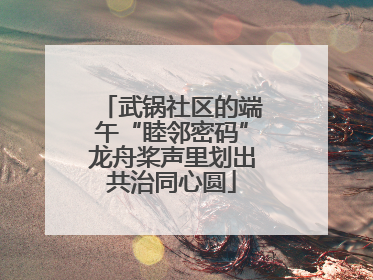 武锅社区的端午“睦邻密码”龙舟桨声里划出共治同心圆