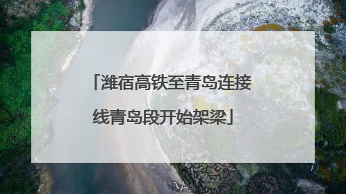 潍宿高铁至青岛连接线青岛段开始架梁