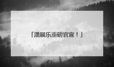 潘展乐重磅官宣！
