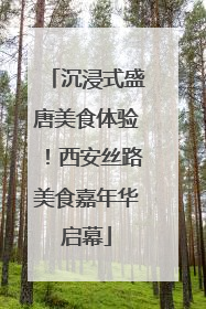 沉浸式盛唐美食体验！西安丝路美食嘉年华启幕
