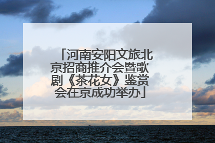 河南安阳文旅北京招商推介会暨歌剧《茶花女》鉴赏会在京成功举办
