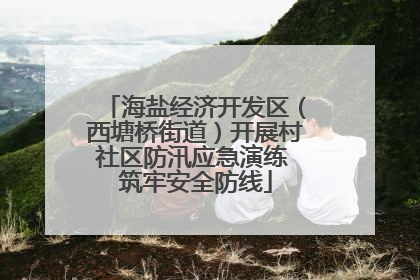 海盐经济开发区（西塘桥街道）开展村社区防汛应急演练 筑牢安全防线