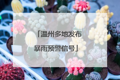 温州多地发布暴雨预警信号