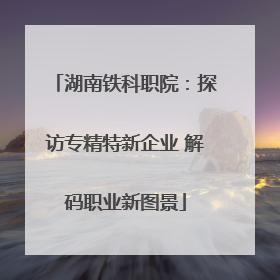 湖南铁科职院：探访专精特新企业 解码职业新图景