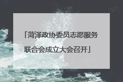 菏泽政协委员志愿服务联合会成立大会召开