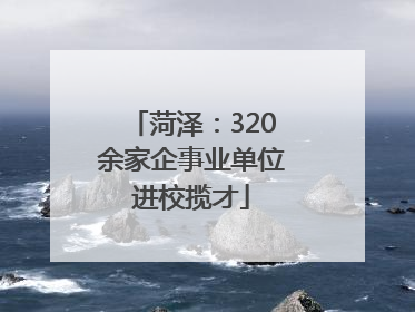 菏泽：320余家企事业单位进校揽才