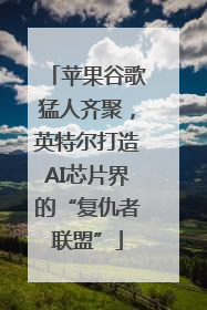 苹果谷歌猛人齐聚，英特尔打造AI芯片界的“复仇者联盟”