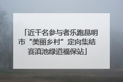 近千名参与者乐跑昆明市“美丽乡村”定向集结赛滇池绿道福保站