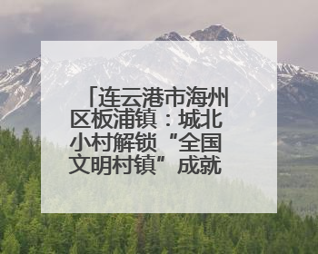 连云港市海州区板浦镇：城北小村解锁“全国文明村镇”成就的密码