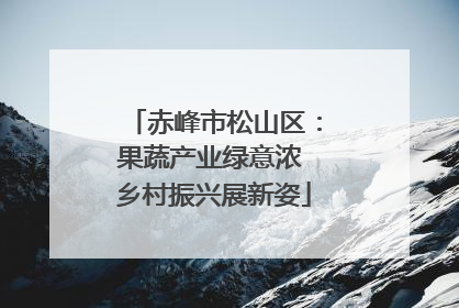 赤峰市松山区：果蔬产业绿意浓 乡村振兴展新姿