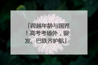 跨越年龄与国界！高考考场外，银发、巴铁齐护航