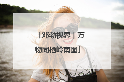 邓勃视界｜万物同栖岭南图