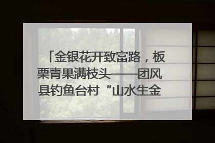 金银花开致富路，板栗青果满枝头——团风县钓鱼台村“山水生金”谱写共富新篇章