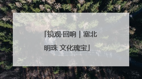 镜观·回响｜塞北明珠 文化瑰宝