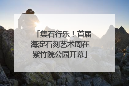 集石行乐！首届海淀石刻艺术周在紫竹院公园开幕