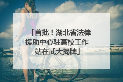 首批！湖北省法律援助中心驻高校工作站在武大揭牌
