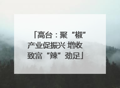 高台：聚“椒”产业促振兴 增收致富“辣”劲足