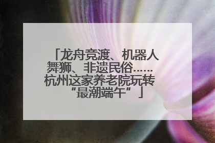 龙舟竞渡、机器人舞狮、非遗民俗……杭州这家养老院玩转“最潮端午”