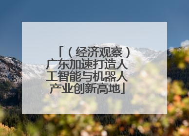 （经济观察）广东加速打造人工智能与机器人产业创新高地