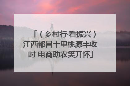 （乡村行·看振兴）江西都昌十里桃源丰收时 电商助农笑开怀