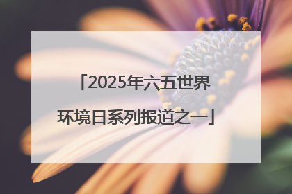 2025年六五世界环境日系列报道之一