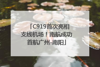 C919首次亮相支线机场！南航成功首航广州-南阳