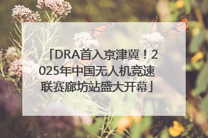 DRA首入京津冀！2025年中国无人机竞速联赛廊坊站盛大开幕