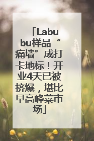 Labubu样品“痛墙”成打卡地标！开业4天已被挤爆，堪比早高峰菜市场